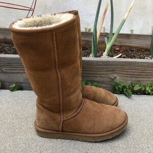 UGG Australia Original Classic Tall Boots W 6 Shearling Leather Shoes 5815​​​​​​